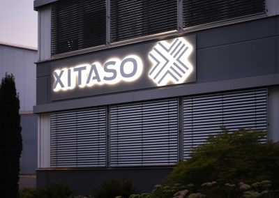 Logobuchstaben mit LED Beleuchtung